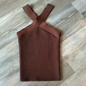 Camisole Aritzia brune
